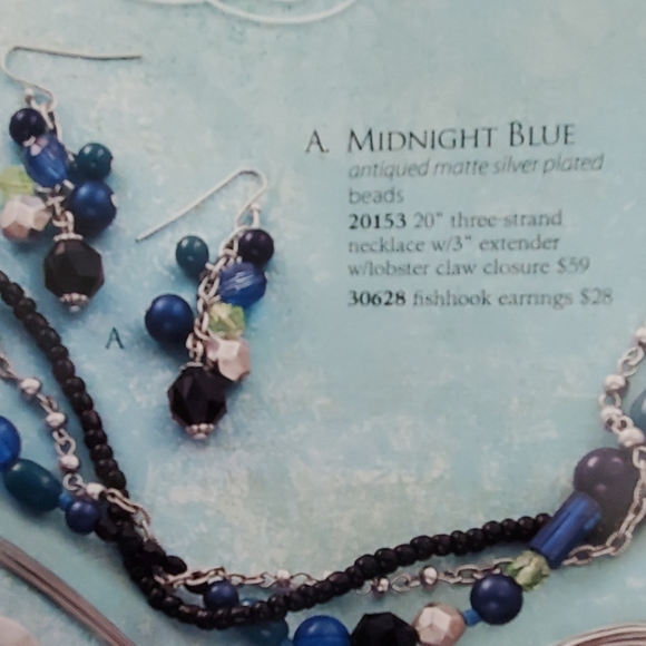 Premier Designs Jewelry - NWT PREMIER DESIGNS MIDNIGHT BLUE EARRINGS